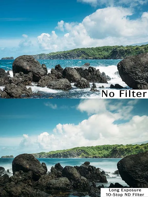 Filtro in vetro bianco acqua a lunga esposizione a specchio caldo ND a spettro completo da 10 stop