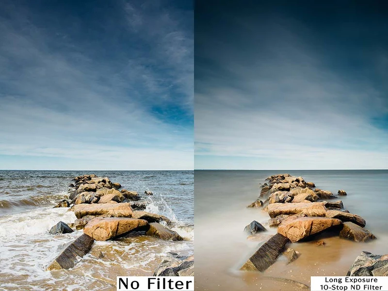 Filtro in vetro bianco acqua a lunga esposizione a specchio caldo ND a spettro completo da 10 stop
