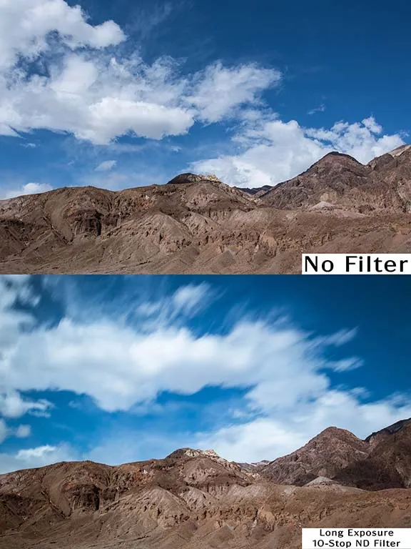 Filtro in vetro bianco acqua a lunga esposizione a specchio caldo ND a spettro completo da 10 stop