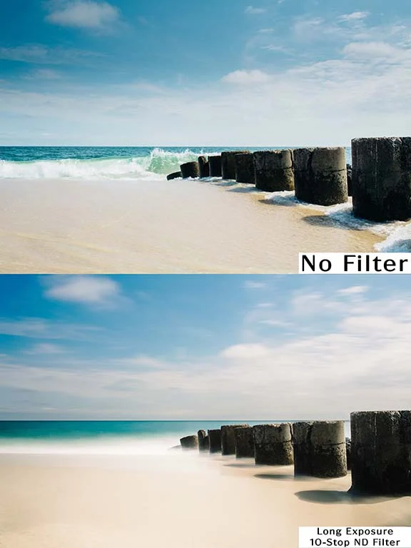 Filtro in vetro bianco acqua a lunga esposizione a specchio caldo ND a spettro completo da 10 stop