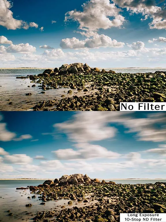 Filtro in vetro bianco acqua a lunga esposizione a specchio caldo ND a spettro completo da 10 stop