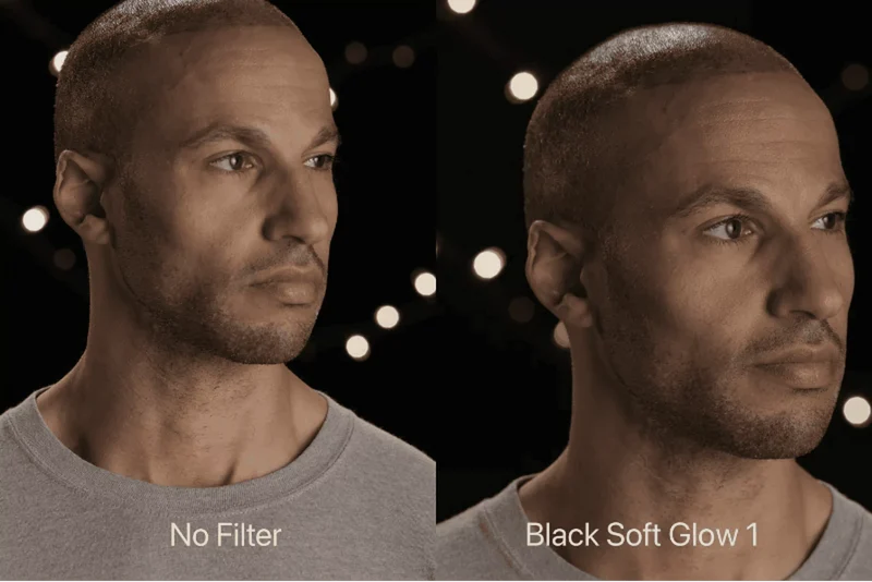 Filtro per fotocamera avvitabile Soft Glow nero