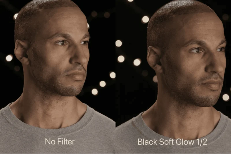 Filtro per fotocamera avvitabile Soft Glow nero