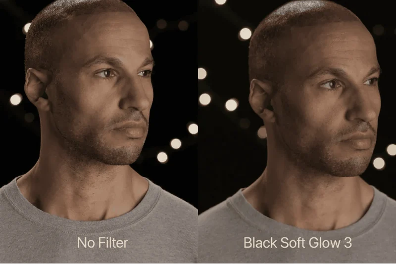 Filtro per fotocamera avvitabile Soft Glow nero