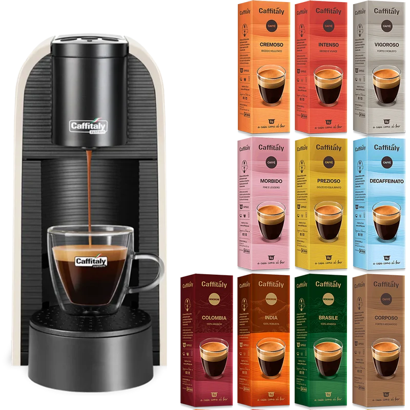 Volta con 200 capsule di caffè