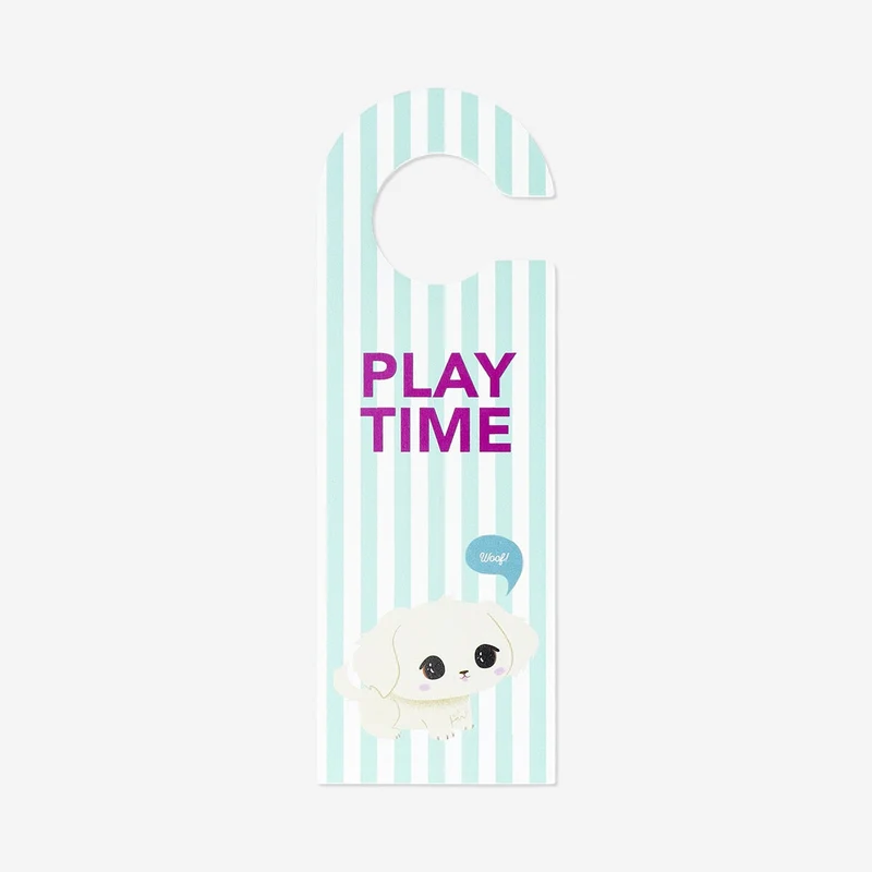 Sleep time door sign - 25 cm