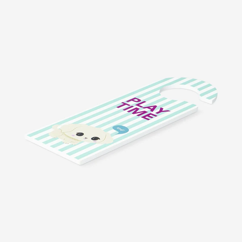 Sleep time door sign - 25 cm