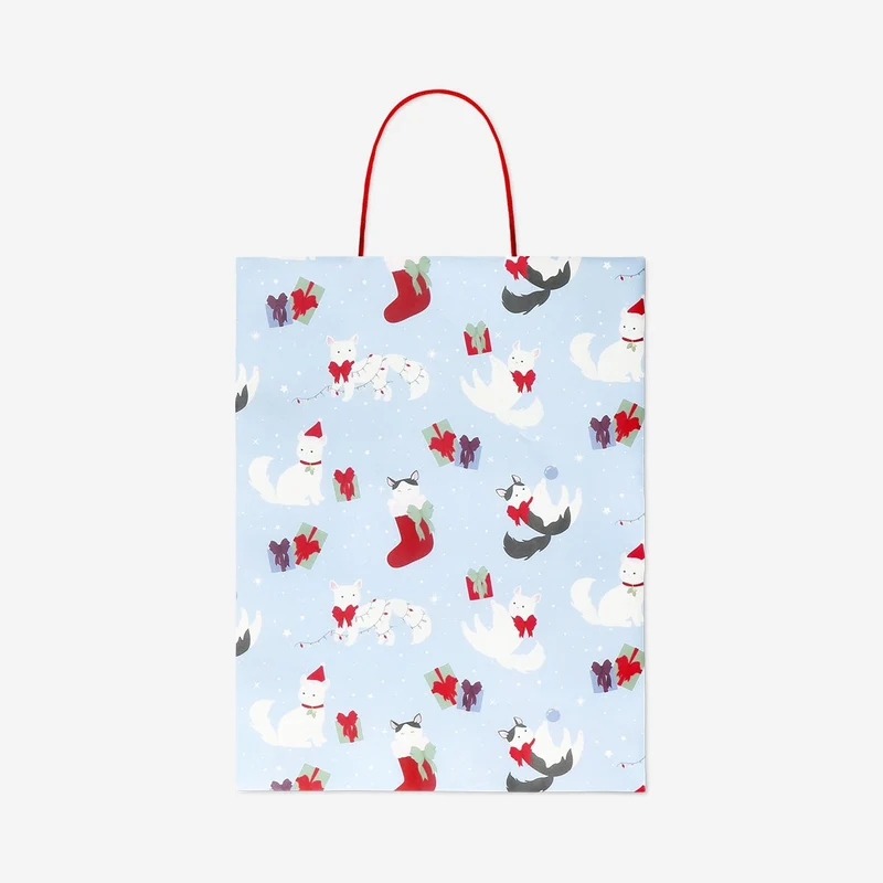 Bag with Christmas cats