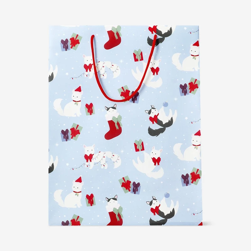 Bag with Christmas cats