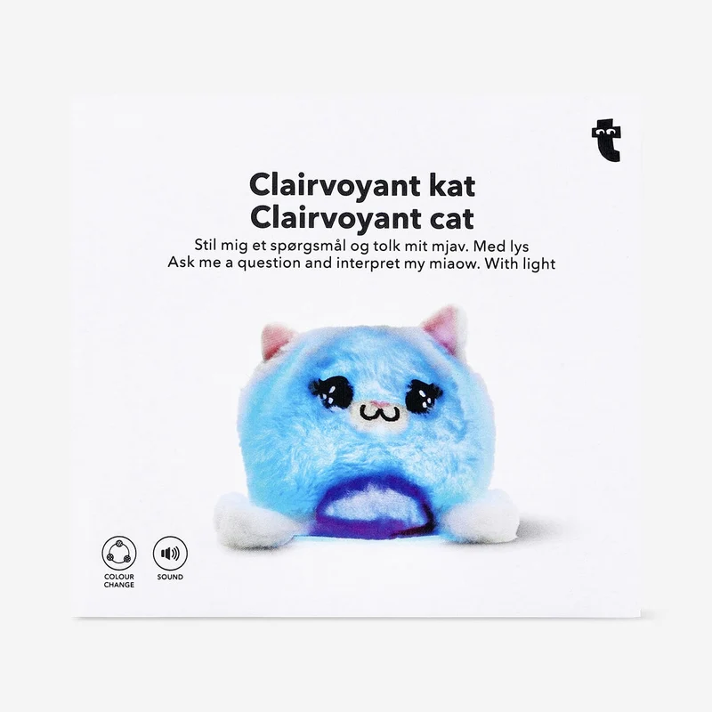 Clairvoyant cat with light