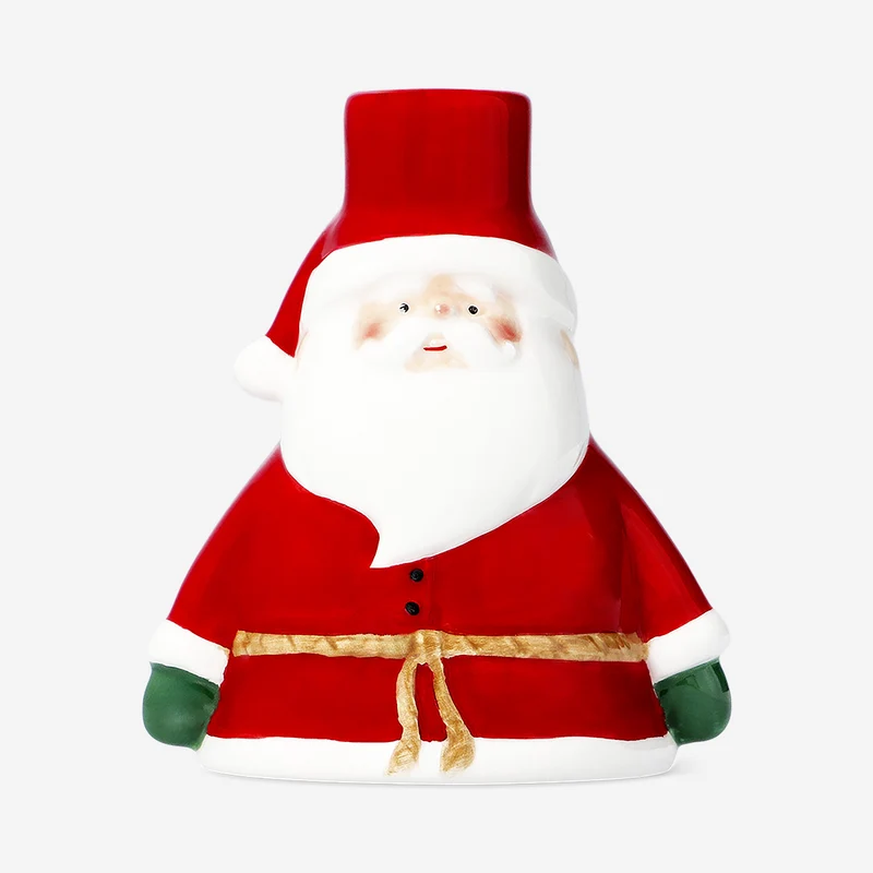 Santa candle holder