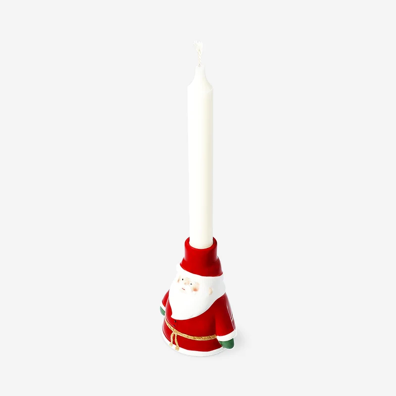 Santa candle holder