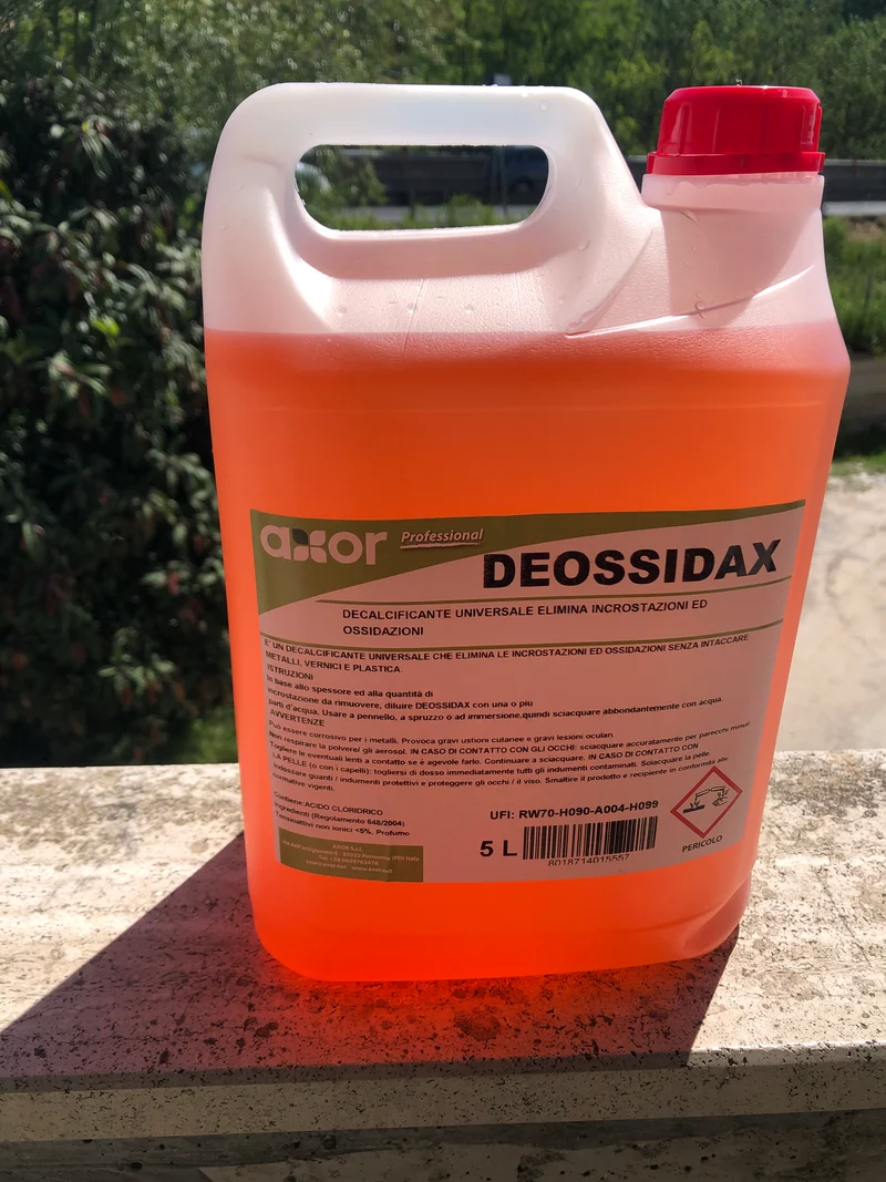 Decalcificante Professionale Deossidax per Boiler e Caldaie – Tanica da 5 Litri