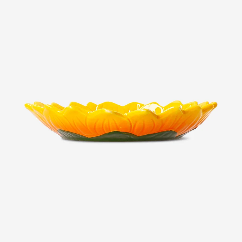 Plate with embossed sunflowers - 20 cm