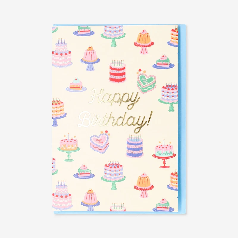 Birthday card - Cakes