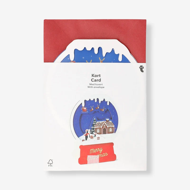 Christmas card - Snow globe