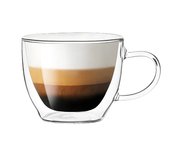 Tazze per Cappuccino con Piattini in Bamboo