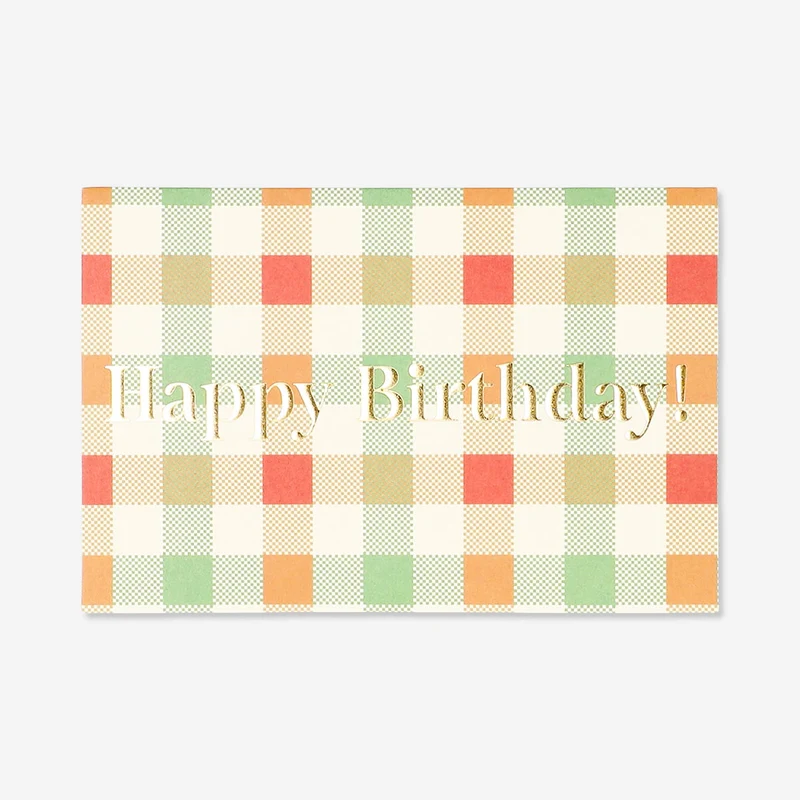 Birthday card - Checks