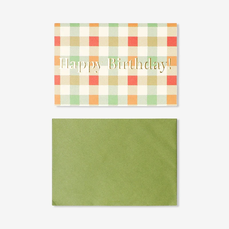 Birthday card - Checks