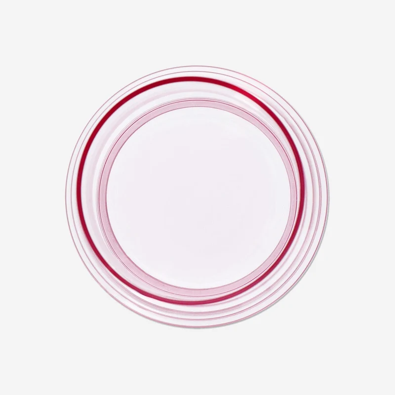 Pink glass vase - 9 cm