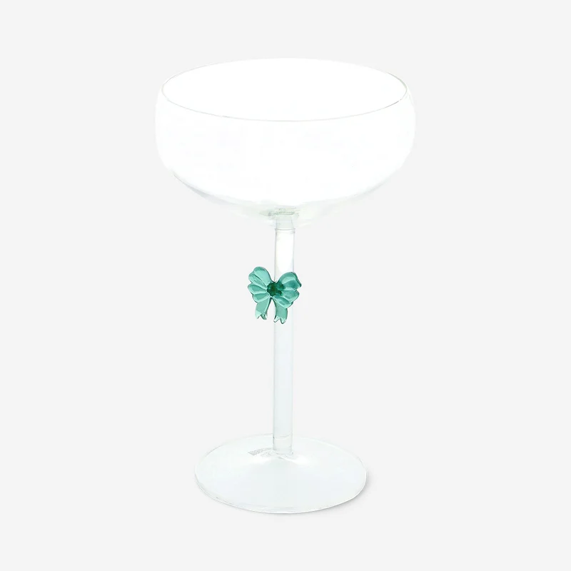 Wine glass with embossed bow - 320 ml