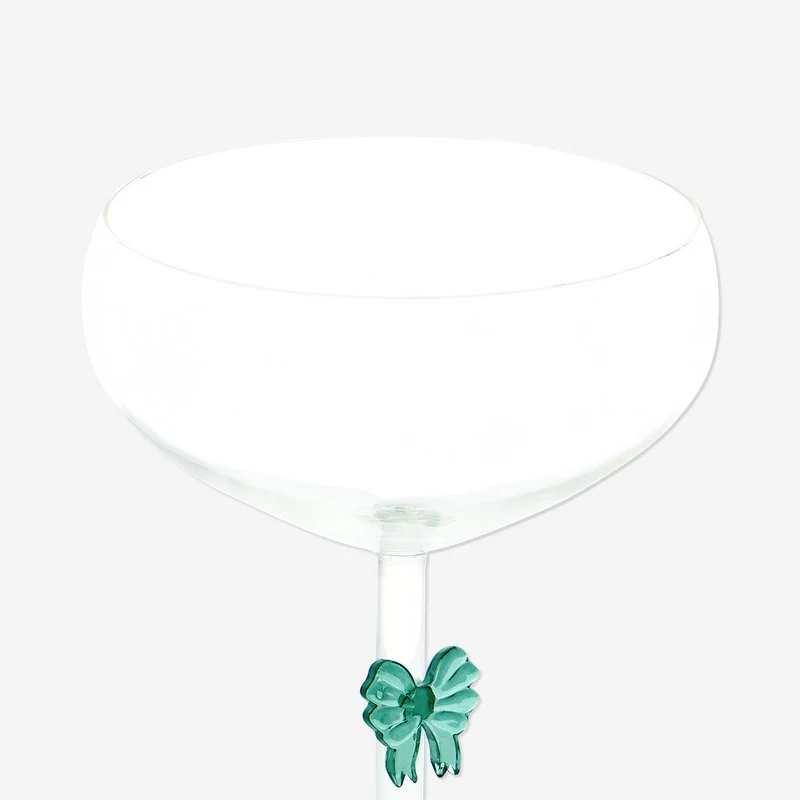 Wine glass with embossed bow - 320 ml