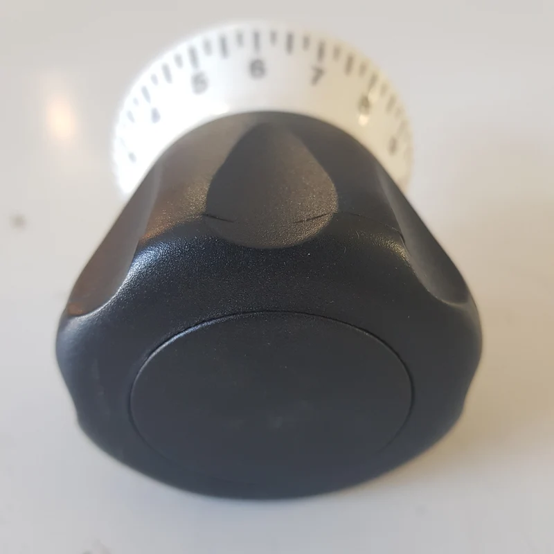 Manopola graduata di regolazione, affettatrici professionali Ø 18x55mm, Fimar, Fama.