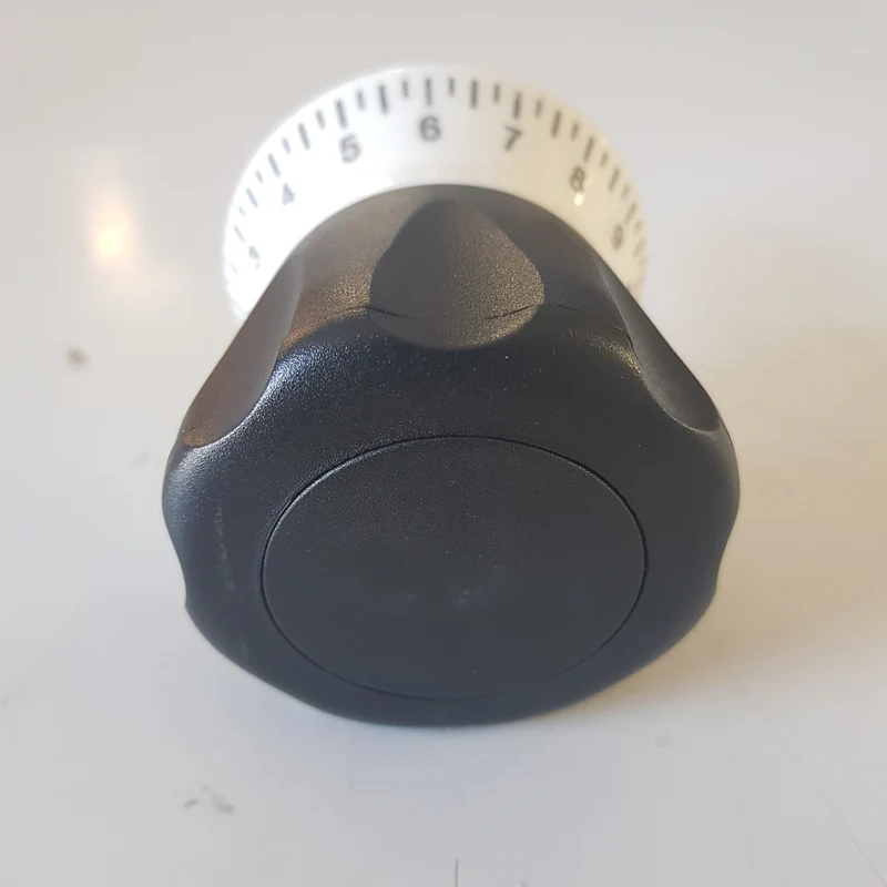 Manopola graduata di regolazione, affettatrici professionali Ø 18x55mm, Fimar, Fama.