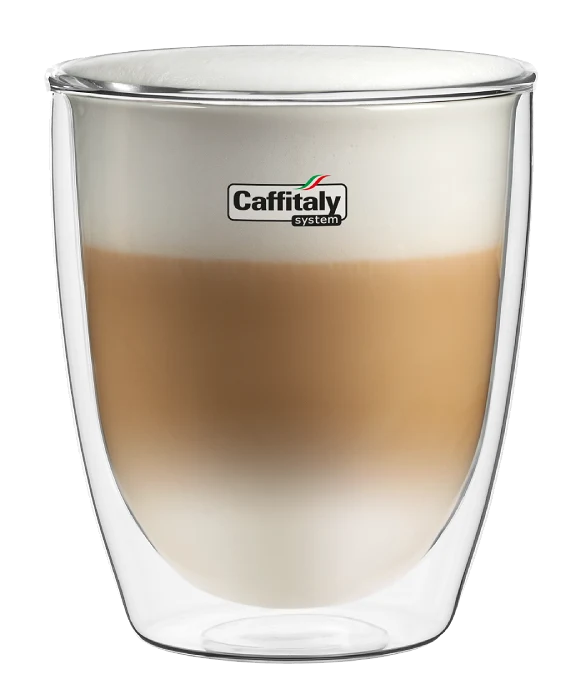 6 Bicchieri Vetro Latte Macchiato