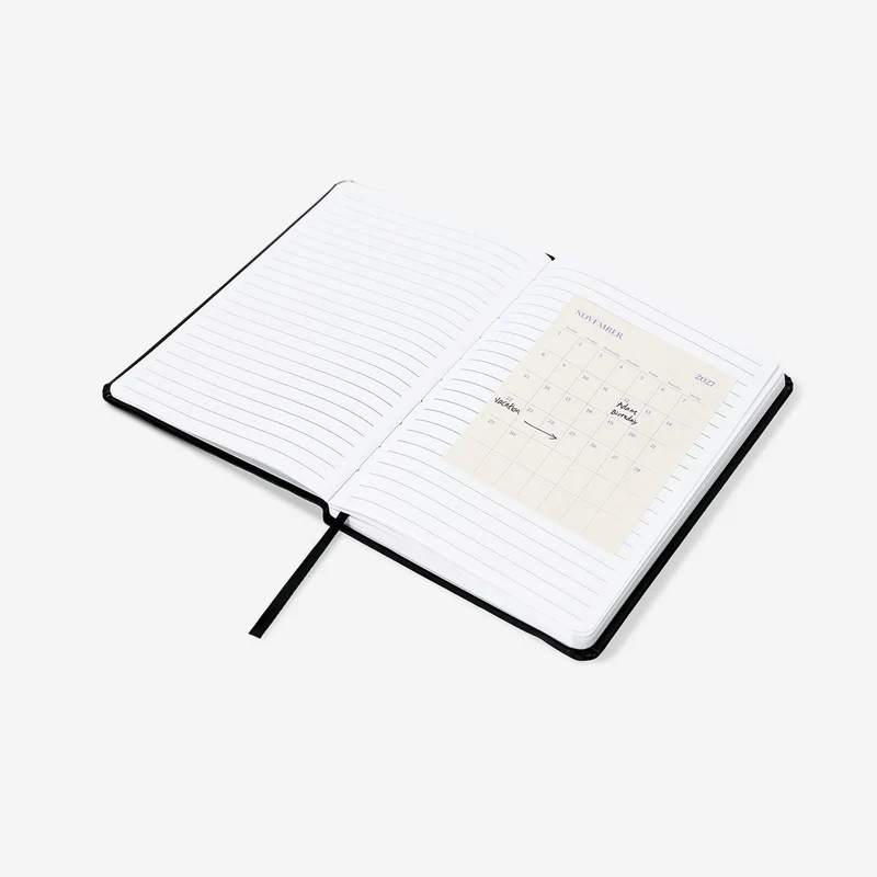 Monthly calendar stickers for bullet journal 2027