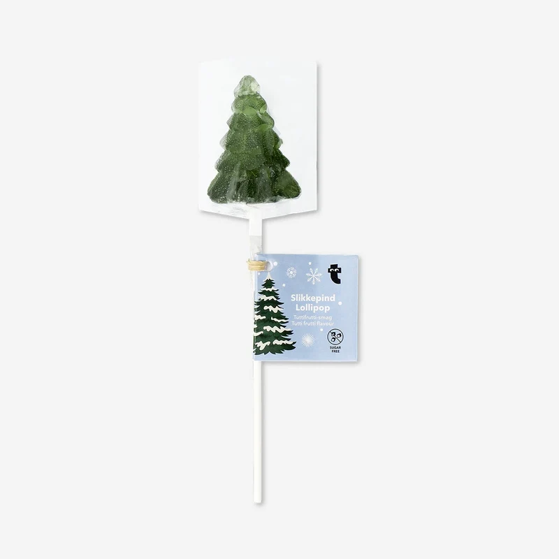 3D Christmas tree lollipop on a stick