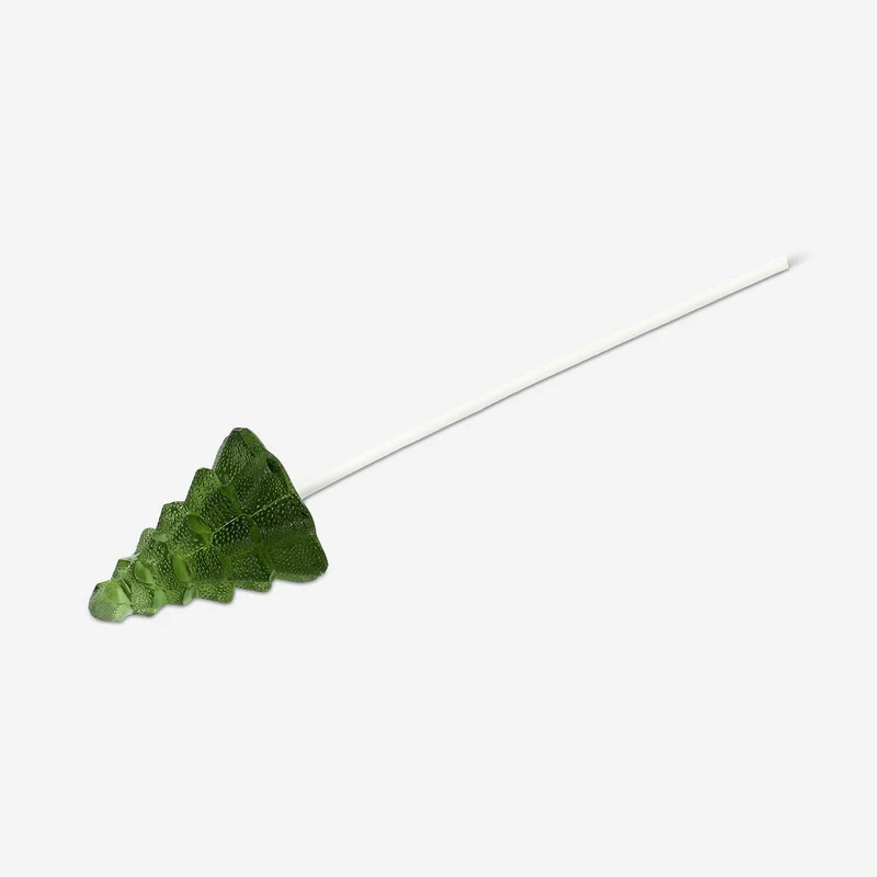 3D Christmas tree lollipop on a stick
