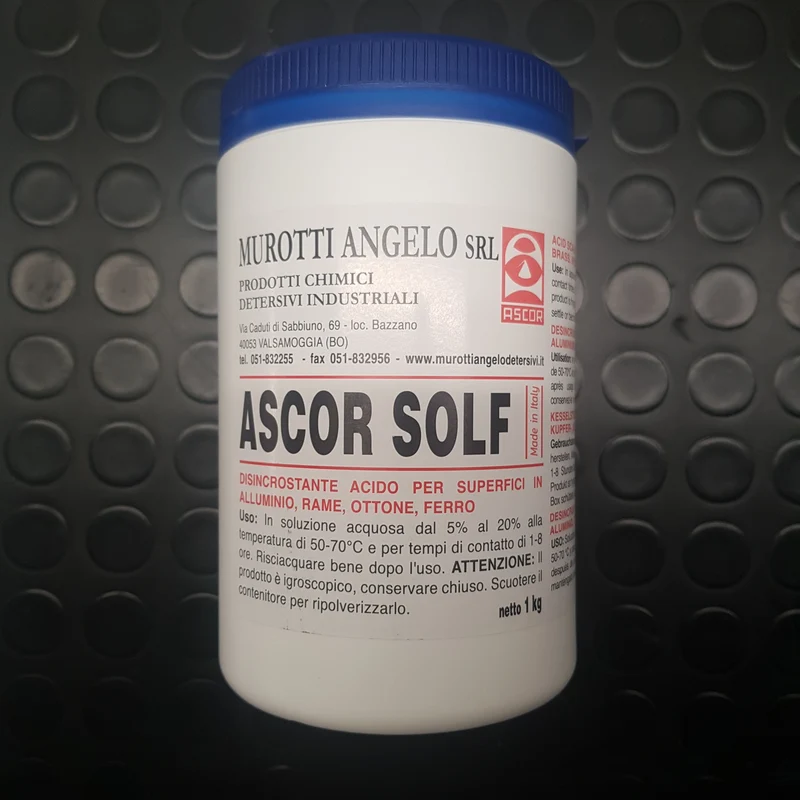 Disincrostante universale in polvere per uso professionale ASCOR SOLF