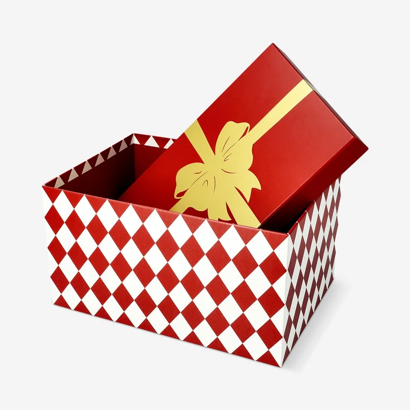 Large gift box with gold foil - 28 cm