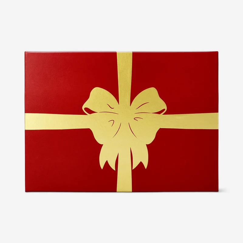 Large gift box with gold foil - 28 cm