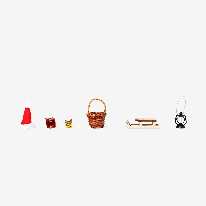 Accessories for elf home - 6 pcs