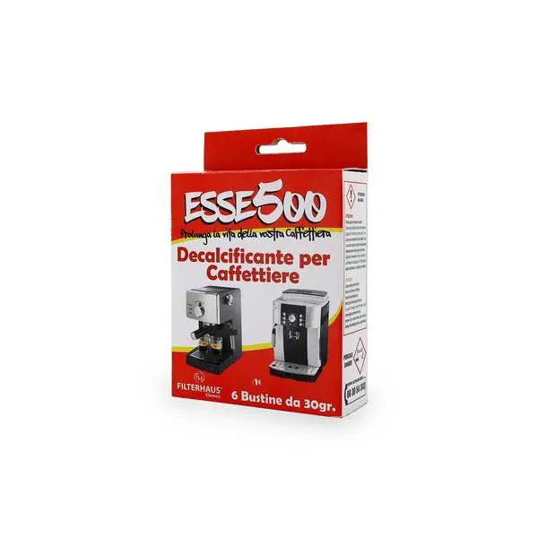 Decalcificante in cristalli con acido citrico per macchine da caffè Esse500 6 bustina 30g