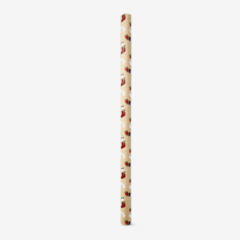 400 cm craft wrapping paper - Christmas cats