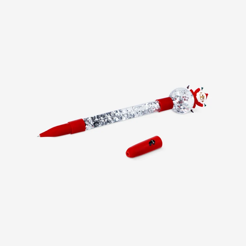 Snowglobe Santa ballpoint pen - Black ink