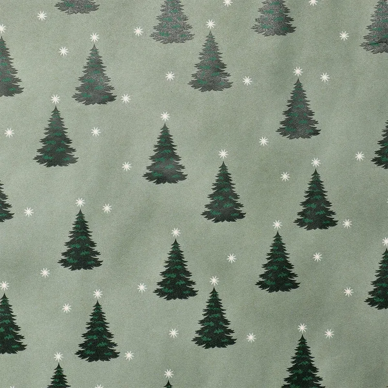 400 cm craft wrapping paper - Christmas trees