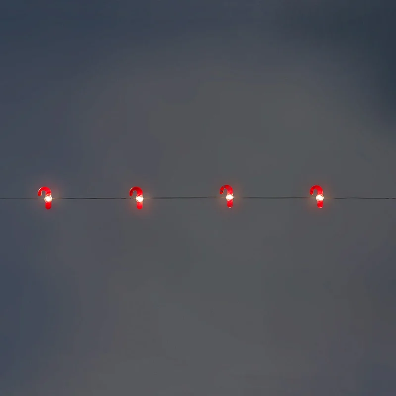 Candy cane string lights - 228 cm