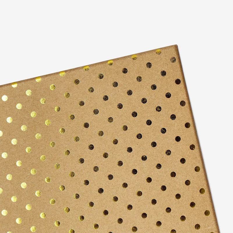 Gift box with foil dots - 28 cm