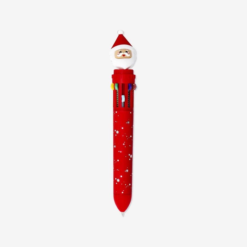 Ballpoint pen with Santa - 10 Ink colours