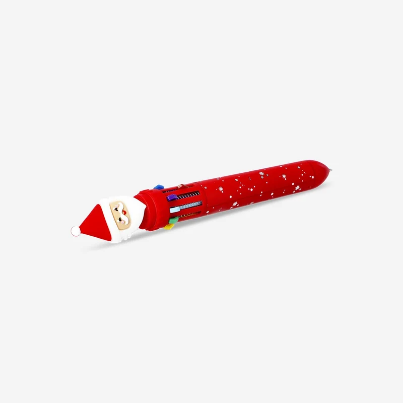 Ballpoint pen with Santa - 10 Ink colours
