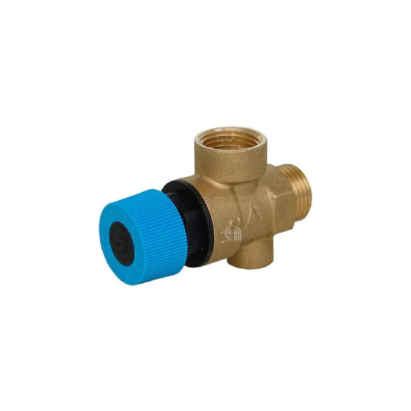 Valvola di sicurezza universale 8 bar 1/2" M per caldaia e accumulatore