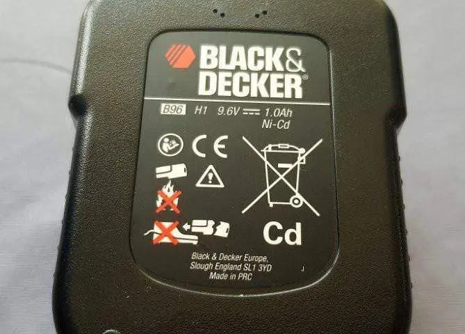 Batteria nicd 9.6v - 1.2ah avvitatore elettrico black & decker epc96 Black+Decker