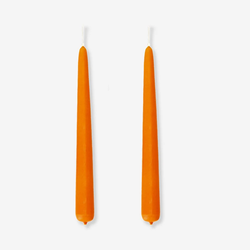 Dinner candles in autumn colours - 2 pcs