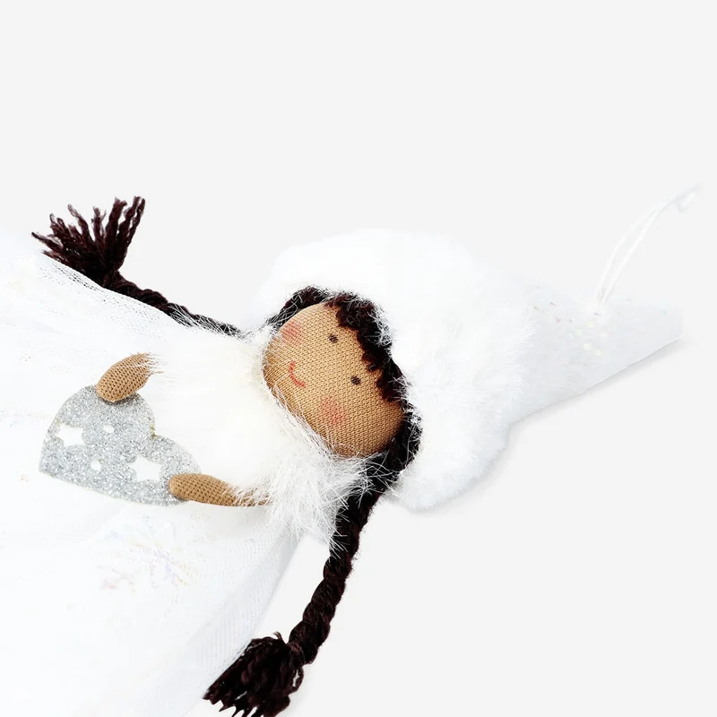 Decorative angel with brown hair