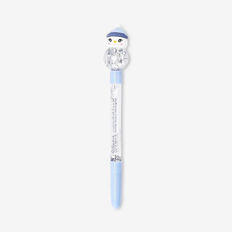 Ballpoint pen - Snowman in snowglobe