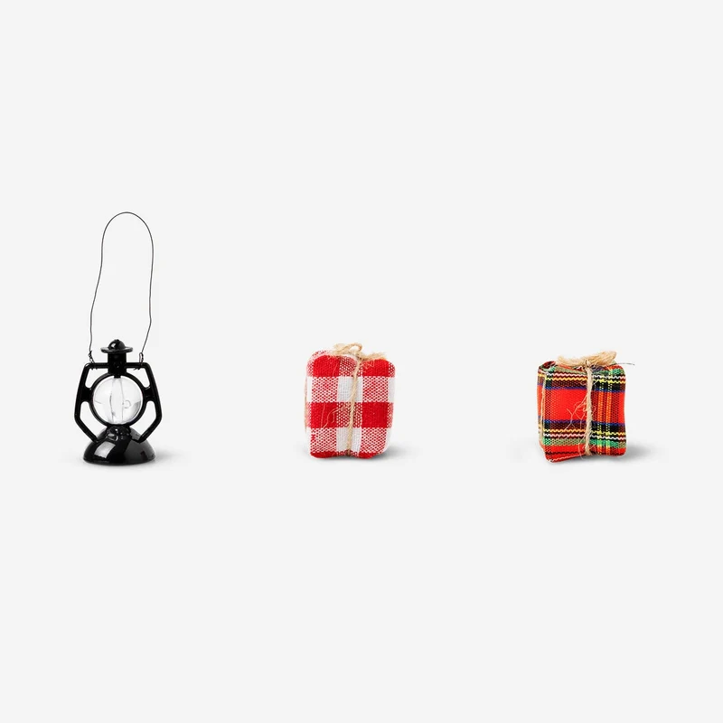 Wooden accessories for elf home - 5 pcs